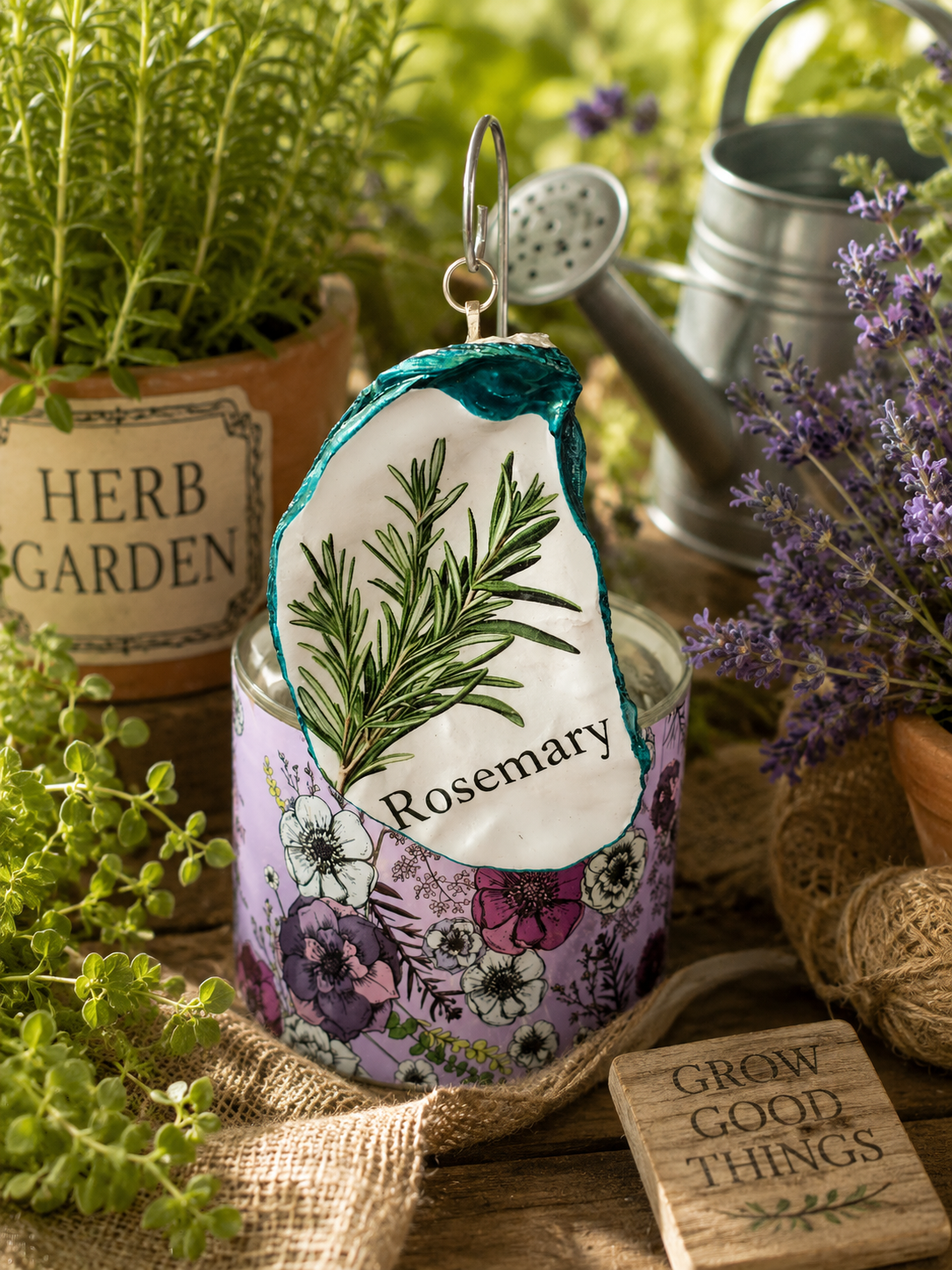 Rosemary Herb Garden Stake